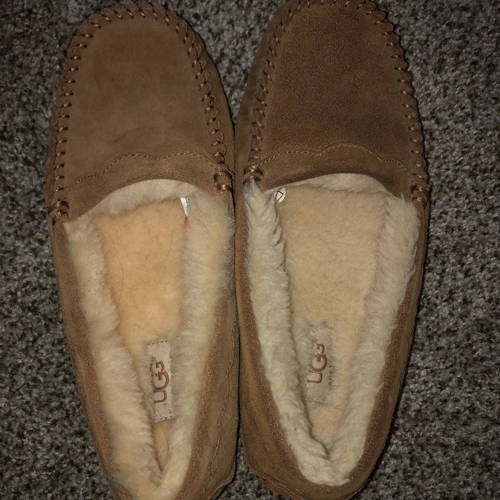 Tan UGG moccasins- slip on